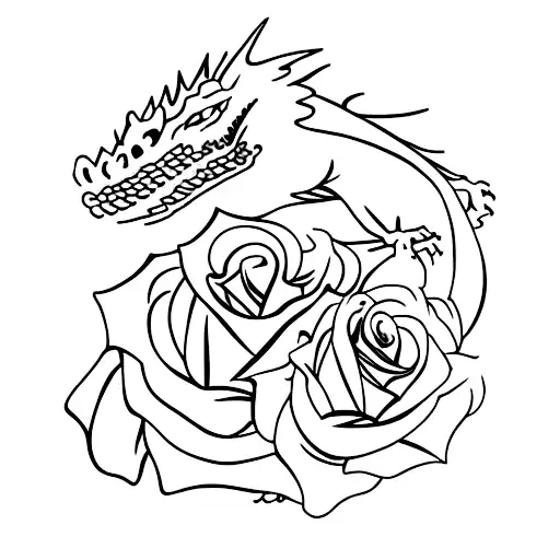 Rose With A Dragon