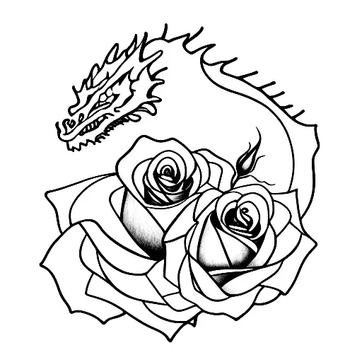 Rose With A Dragon