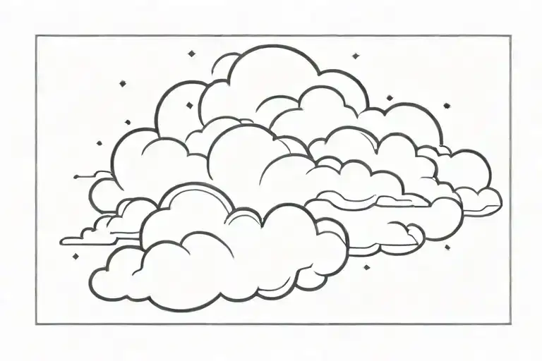 Cloud Background Tattoo