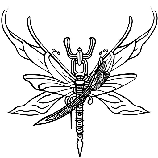 Sword With Dragonfly Wings