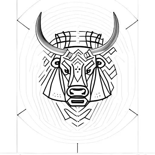 Bull And Bear Symbols In A Minimalist Design