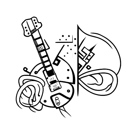 Electric Guitar With Strikes