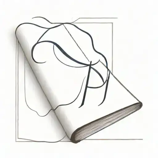 Book Open With Letter T In It