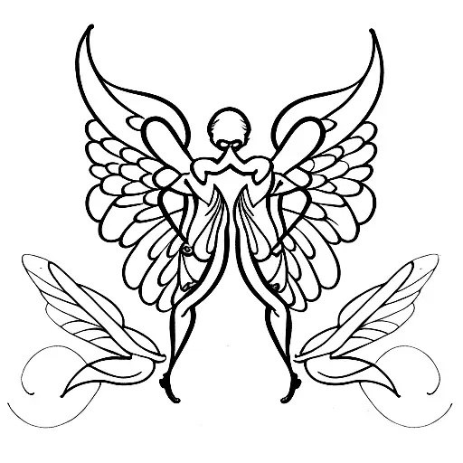 Dragonfly And Angel