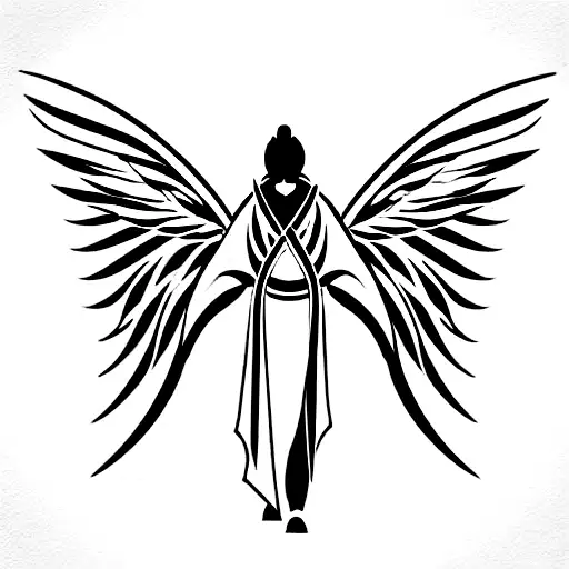 Katana With The Wings Of An Archangel