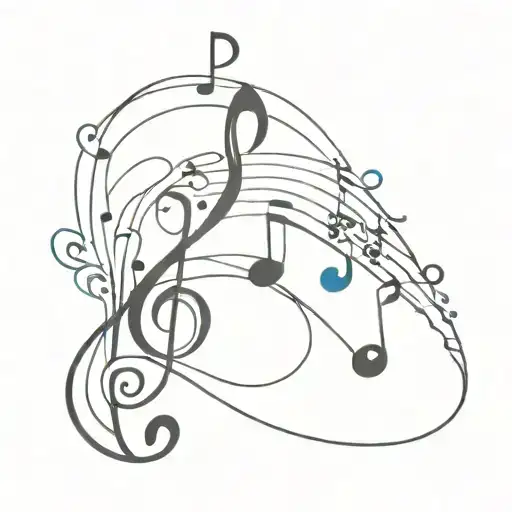Sea And Music Notes