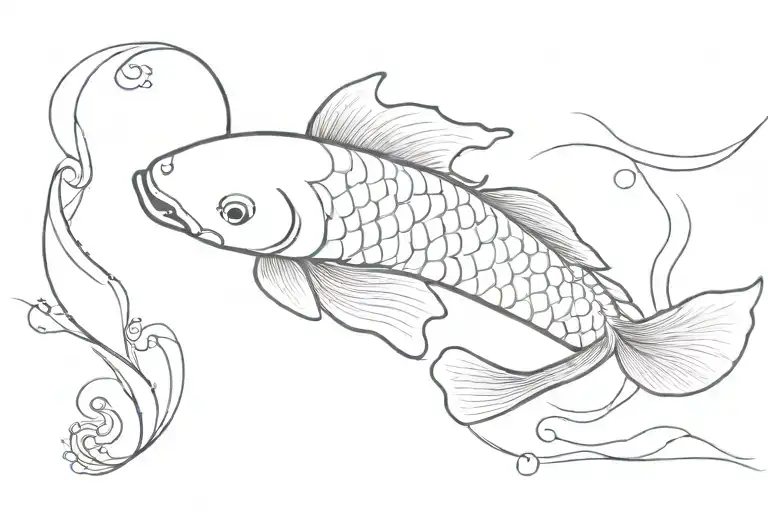 Koi Fish Transforming