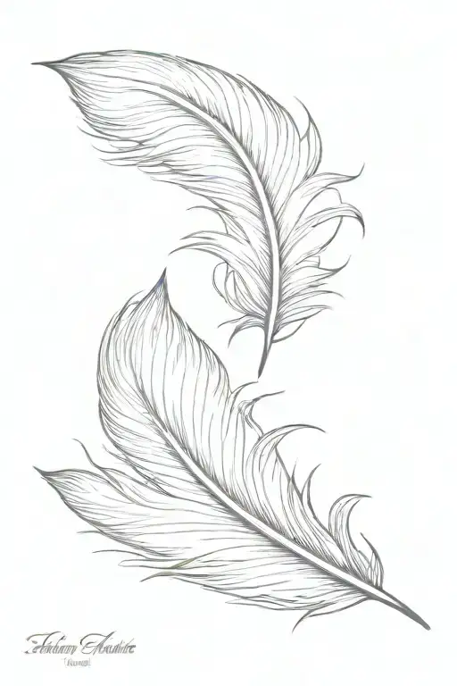 Falling Feather Feather Feather