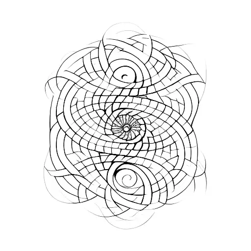 Line Fibonacci Spiral