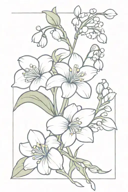 Violets And Lily Of The Valley Bouquet