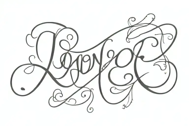 Thailand Word 'Love' Written