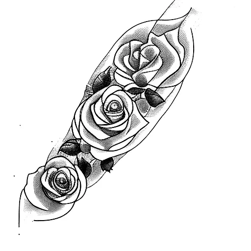 A Tattoo Of Money And Roses