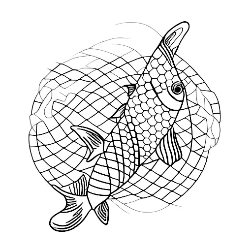 Simple Number 17 With A Christian Fish Layered Over It