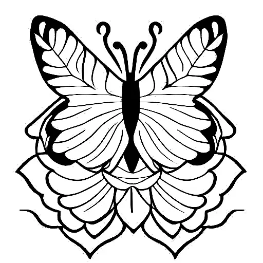 Flower Lion Butterfly