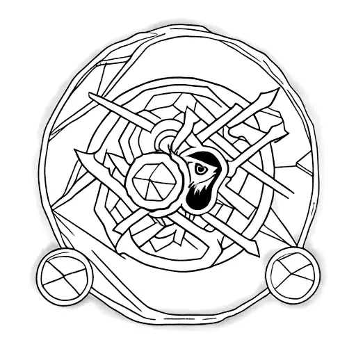 Raven With A Boardgame Pin