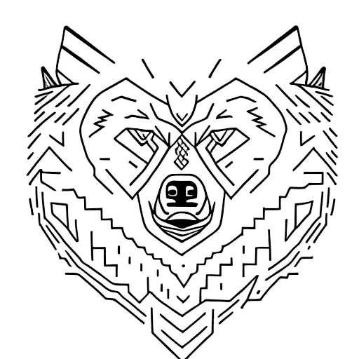Wolf Bear Viking Minimal