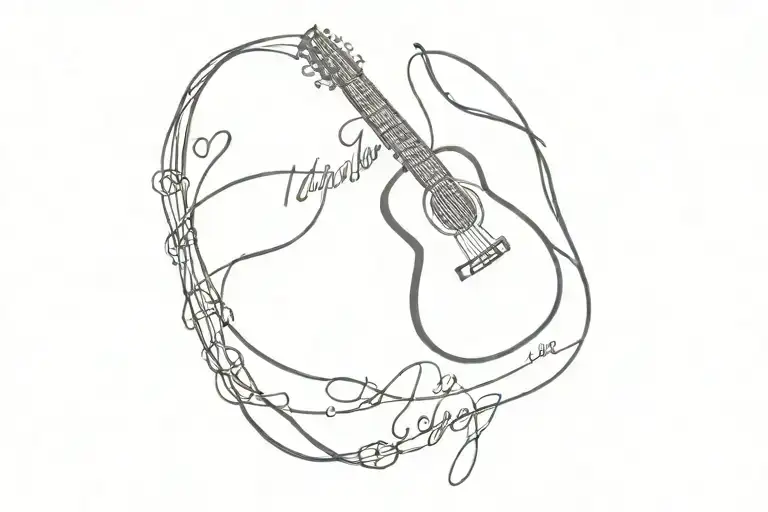 Simple Guitar And Song Lyrics Everyday Every Hour Turn The Pain Into Power Intertwined