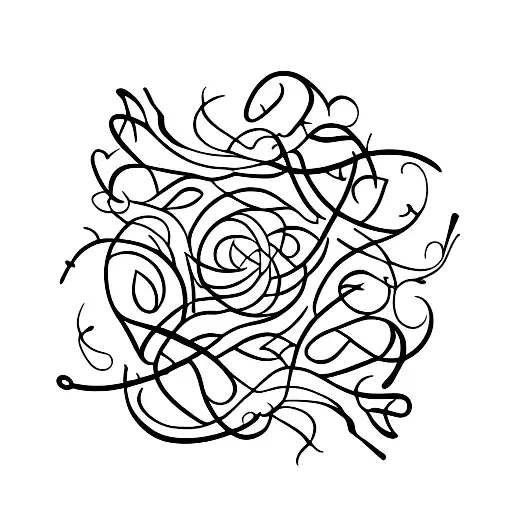 A Delicate Vine Of Herbs And Spices Intertwined With Elegant Long Nails