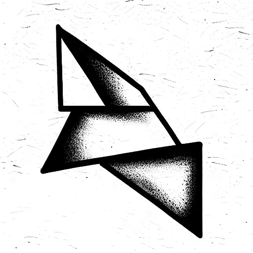 Ocean Inspired Inverted Triangle