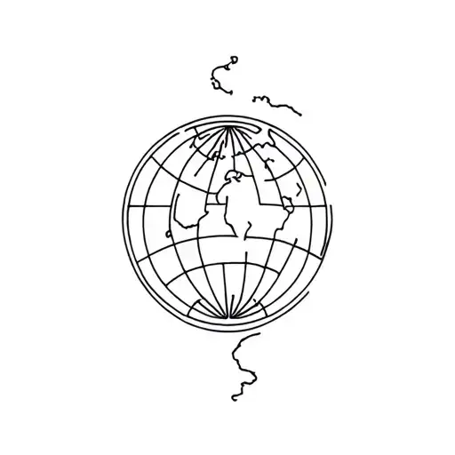 Globe Travel Tattoo Campervan