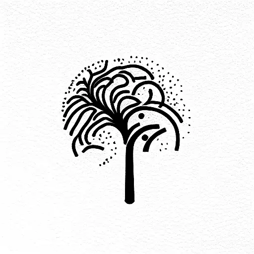 Tree With Laviolette Written On The Bottom Stem