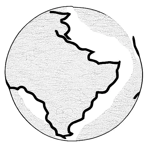 Outline South Africa Country