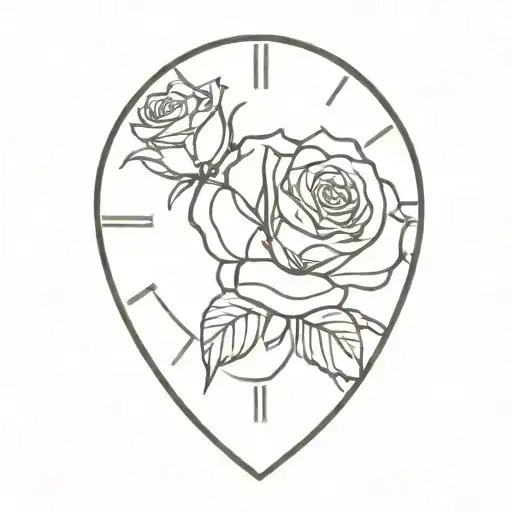 Rose And Clock