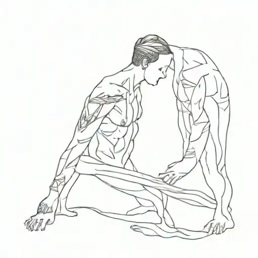 Paired Tattoos With A Guy