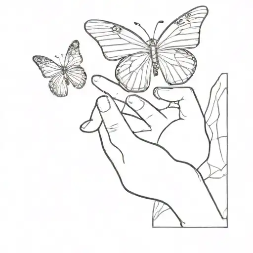 Baby Reaching For Butterfly