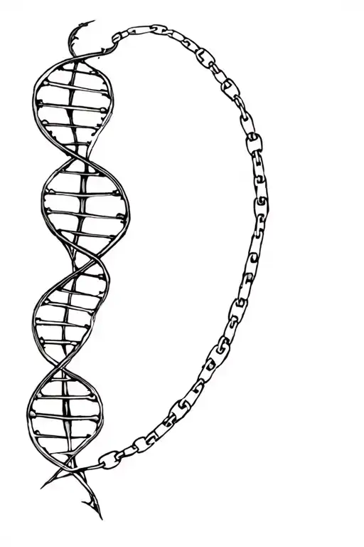 Dna Chain And Tree