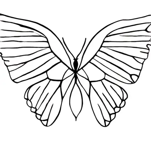 Butterfly With Wings Widespread Open