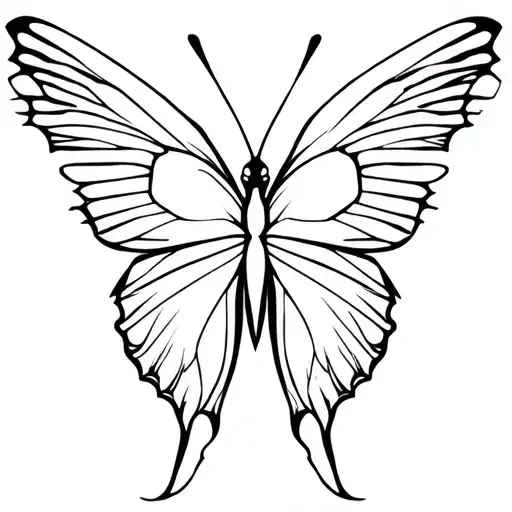 Butterfly With Wings Widespread Open