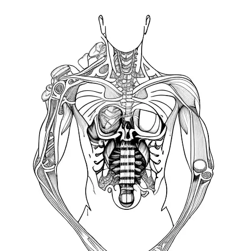 Create A Minimalist Tattoo Inspired By Anatomy And Gaming