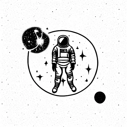 Astronaut With Big Bang