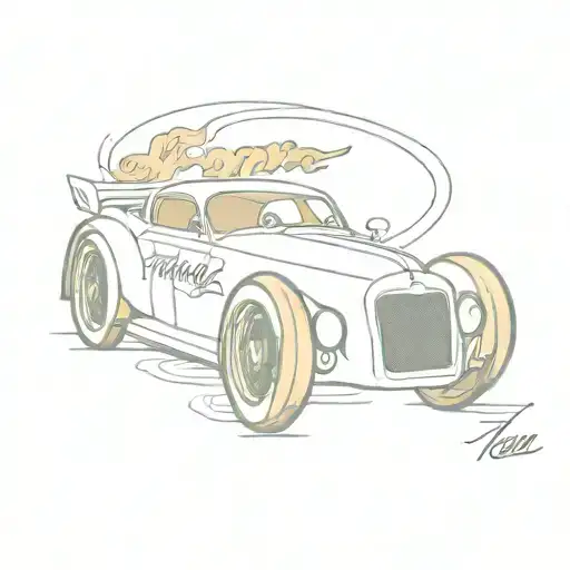 Race Car With 3 Saying Papaw In Smoke