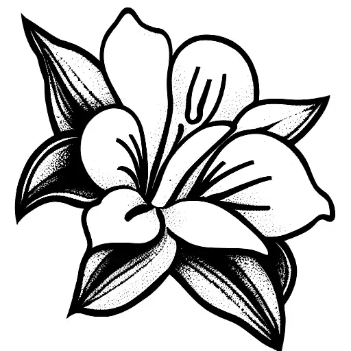 Lily Of The Valley And Larkspur Flower Bouqet