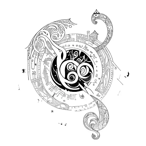 An Enchanting Scene Of A Fantasy Book Opening To Reveal A World Of Animals And Music Notes