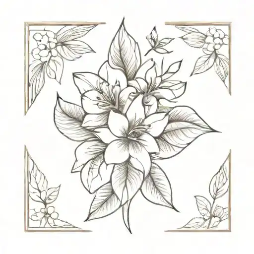 West Indian And Flowers