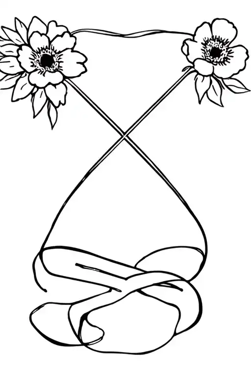 For My Nana She Loves Flowers Hurling Stick Crossed