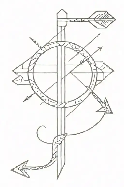 Arrow With Cross