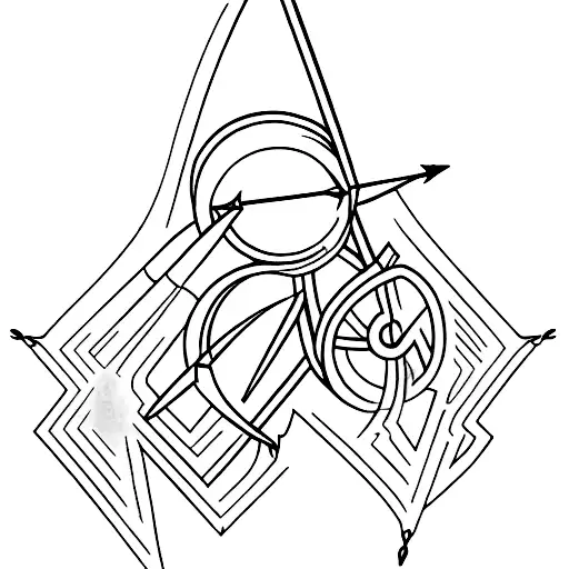 Arrow With Letters Hkg Engraved As The Shaft