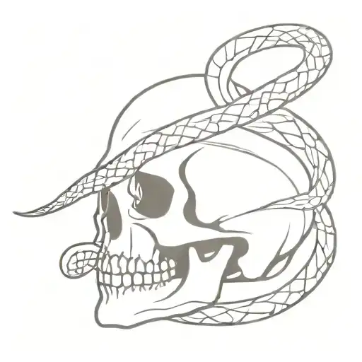 Skull And Snake