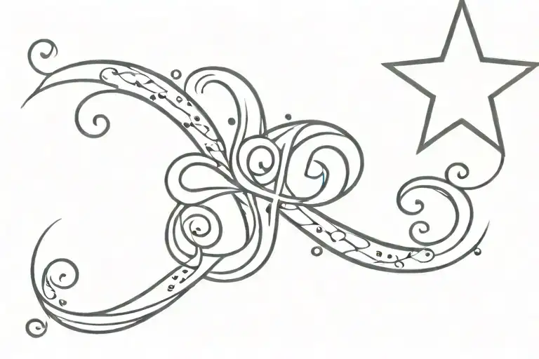 Gabriel With A Star On The Letter G Clef