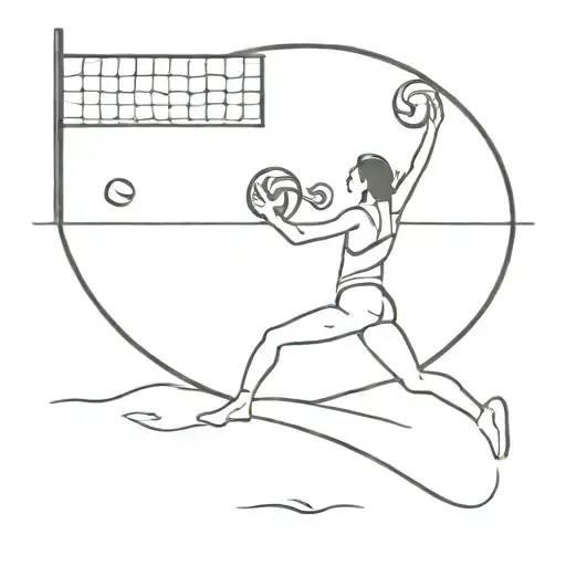 Beach Volleyball Running