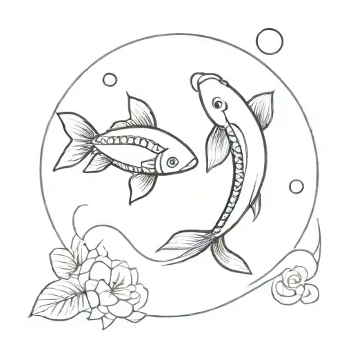 Koi Fish Sun And Moon