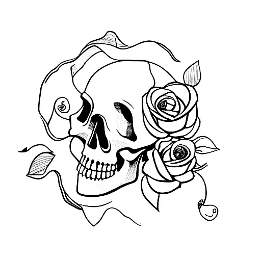Skull And Roses