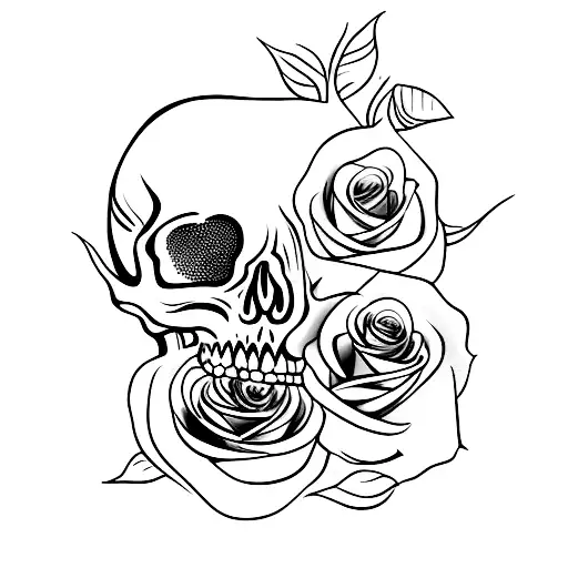 Skull And Roses