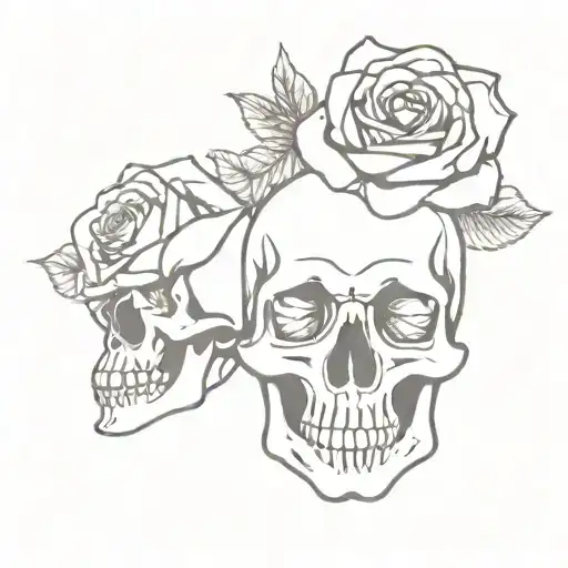 Skull And Roses
