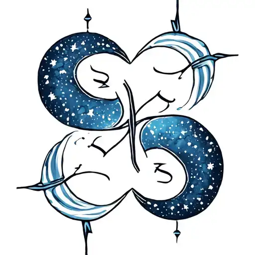Gemini And Aquarius Sign Intertwined