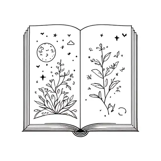 Book Garden Space Themed